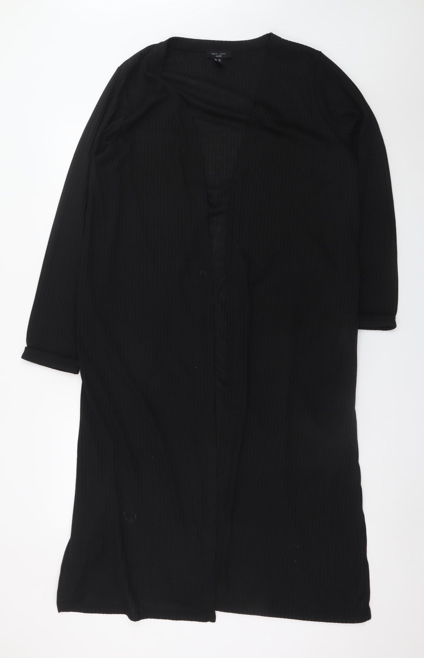 New Look Women Black Plus Size 24 Long Sleeve Shift Dress