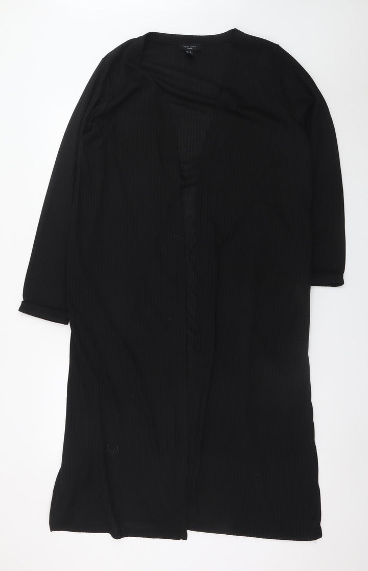 New Look Women Black Plus Size 24 Long Sleeve Shift Dress