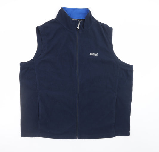 Regatta Men’s Blue 2XL Fleece Bodywarmer Waistcoat Outdoor Zip Up
