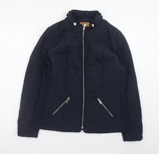 Marks and Spencer Women's Navy Quilted Jacket Size 14