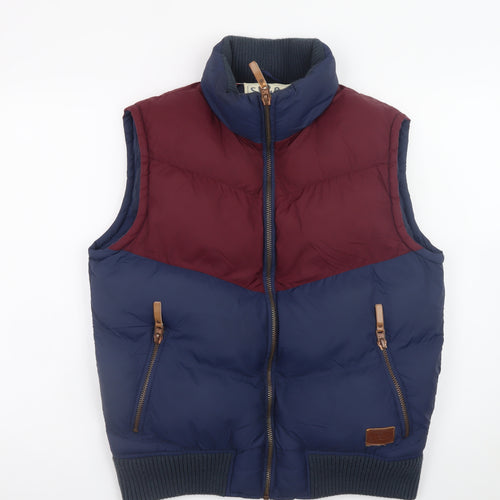 SoulCal & Co Men's Multicoloured Padded Zip Vest Medium