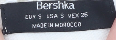 Bershka Women Ivory Lace Tie Camisole Bodysuit Size 8
