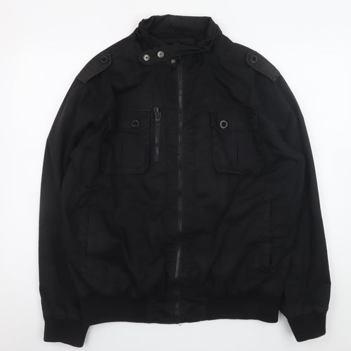 Burton Mens Black XL Military Style Cotton Jacket