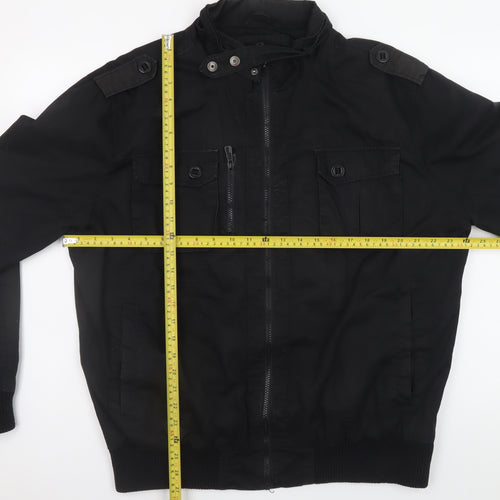 Burton Mens Black XL Military Style Cotton Jacket