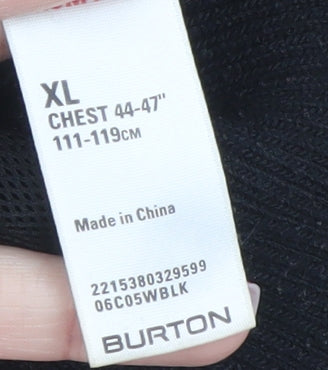 Burton Mens Black XL Military Style Cotton Jacket