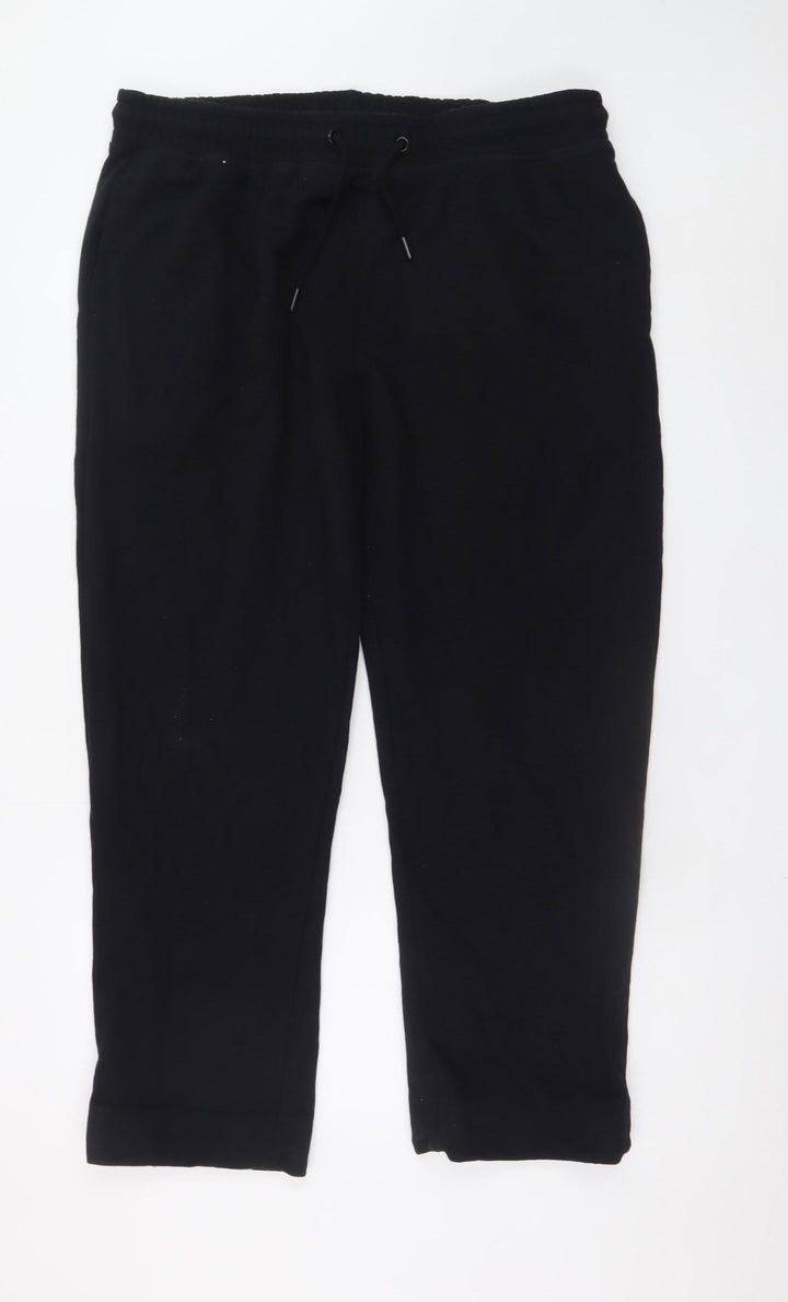 Dunnes Stores Men's Black XL Sweatpants Fleece Elastic Waist