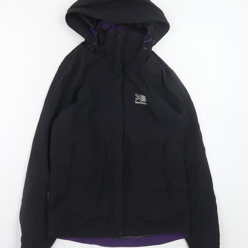 Karrimor Women's Black Waterproof Hooded Rain Jacket Size 6