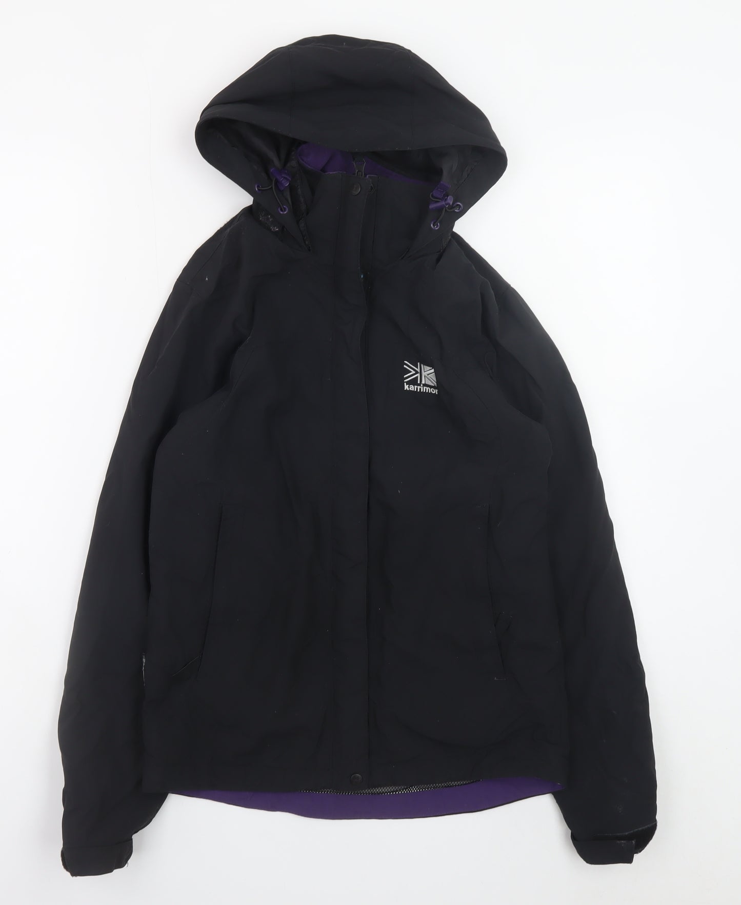 Karrimor Women's Black Waterproof Hooded Rain Jacket Size 6