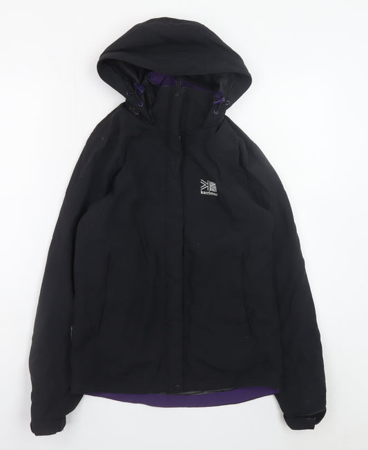 Karrimor Women's Black Waterproof Hooded Rain Jacket Size 6