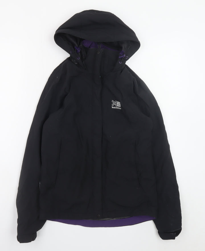Karrimor Women's Black Waterproof Hooded Rain Jacket Size 6