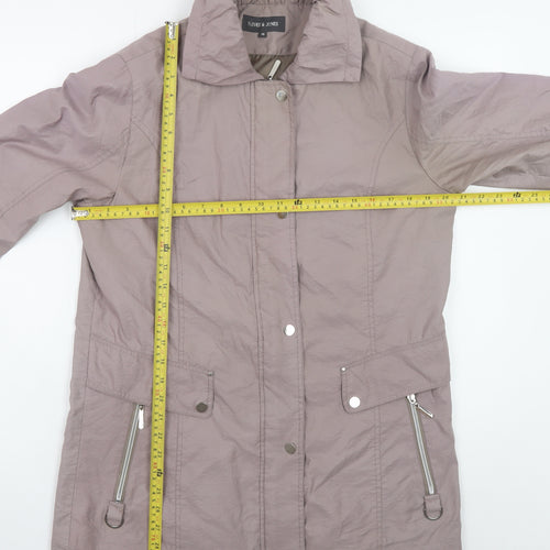 Harvey & Jones Women’s Purple Mid-Length Water Resistant Jacket UK 14