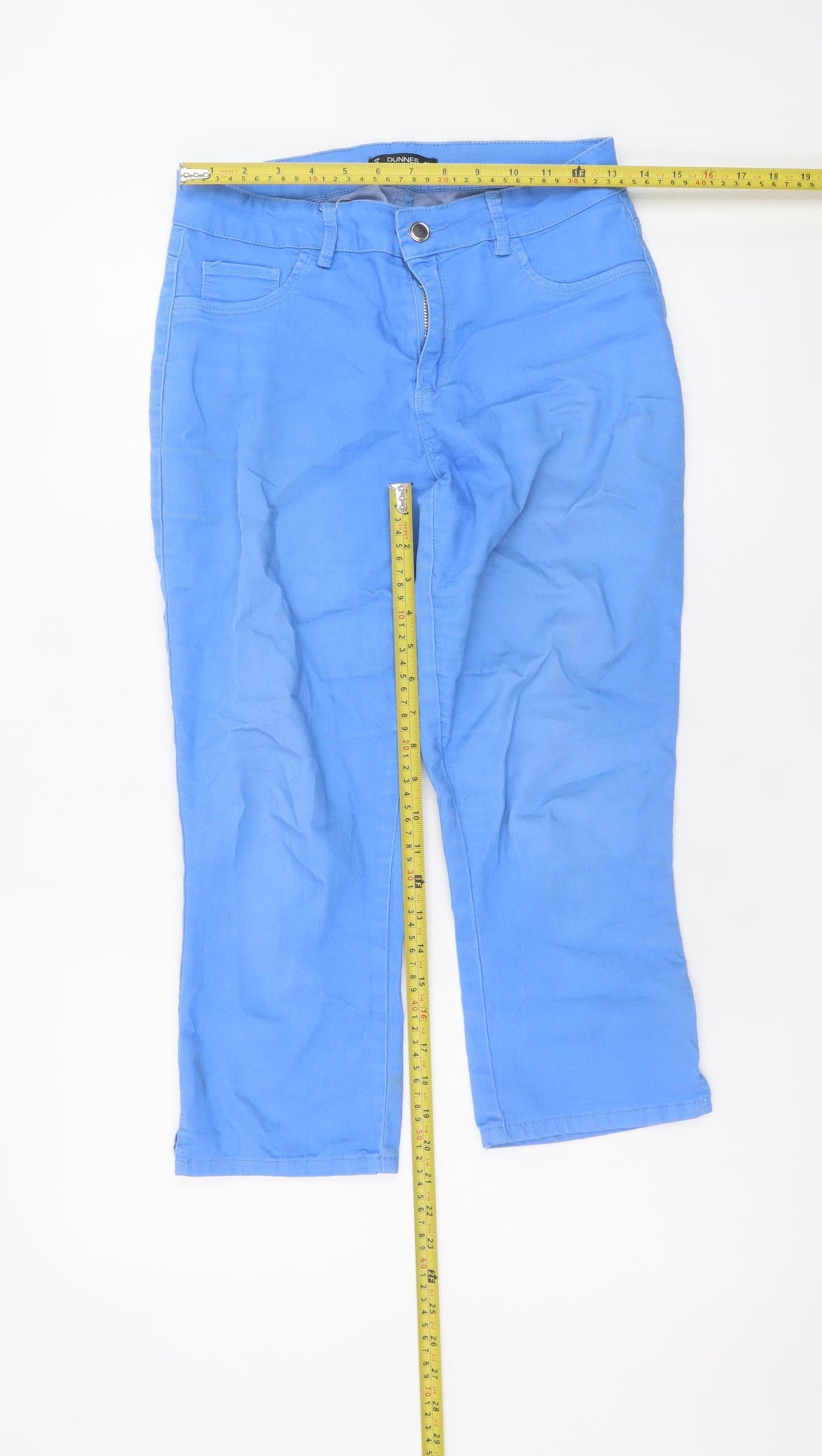 Dunnes Women’s Blue Straight Leg Jeans Size 10 Regular Fit