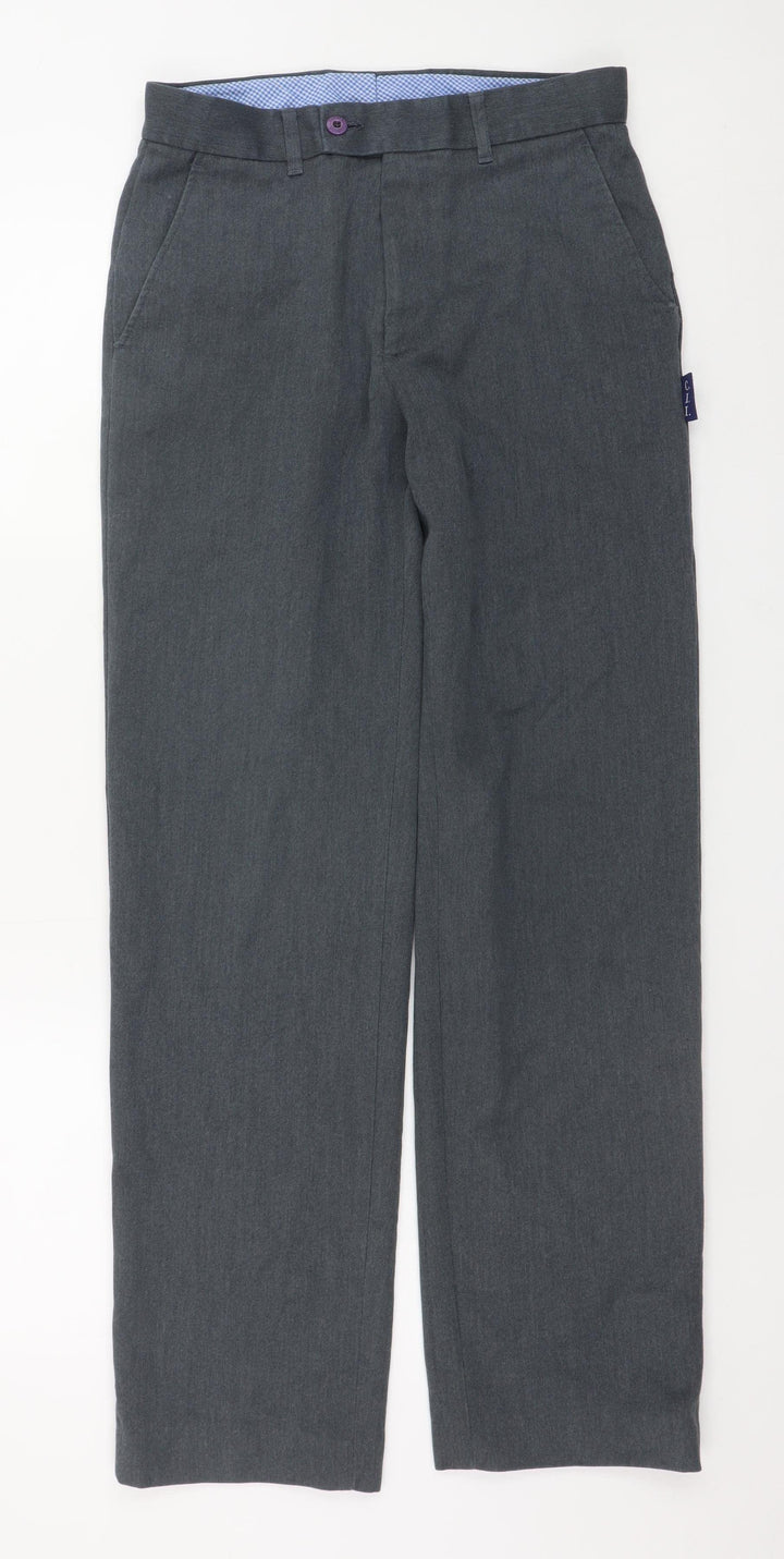 Hunter Men Grey Chino Trousers 30x32 Regular Fit