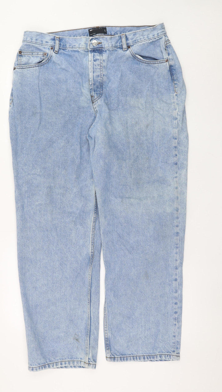 ASOS Design Women’s Blue High Rise Straight Jeans Size 36/30