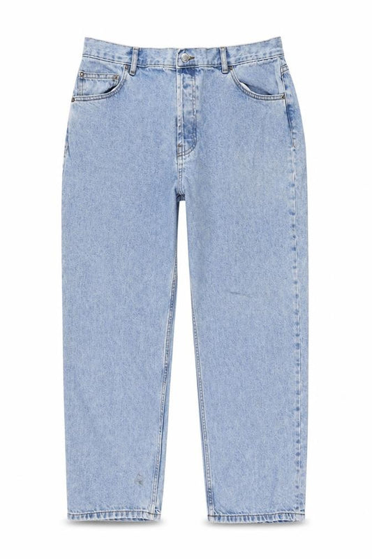 Front view of ASOS Design Women’s Blue High Rise Straight Jeans, size UK 36/30