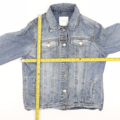 Next Teens Blue Denim Jacket 13yrs Cotton Casual Classic