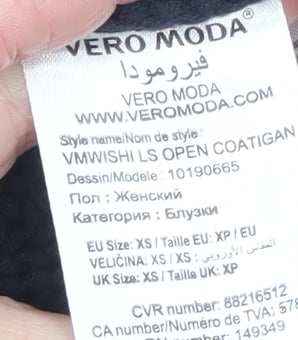 Vero Moda Women's Blue Chunky-Knit Open Cardigan XS