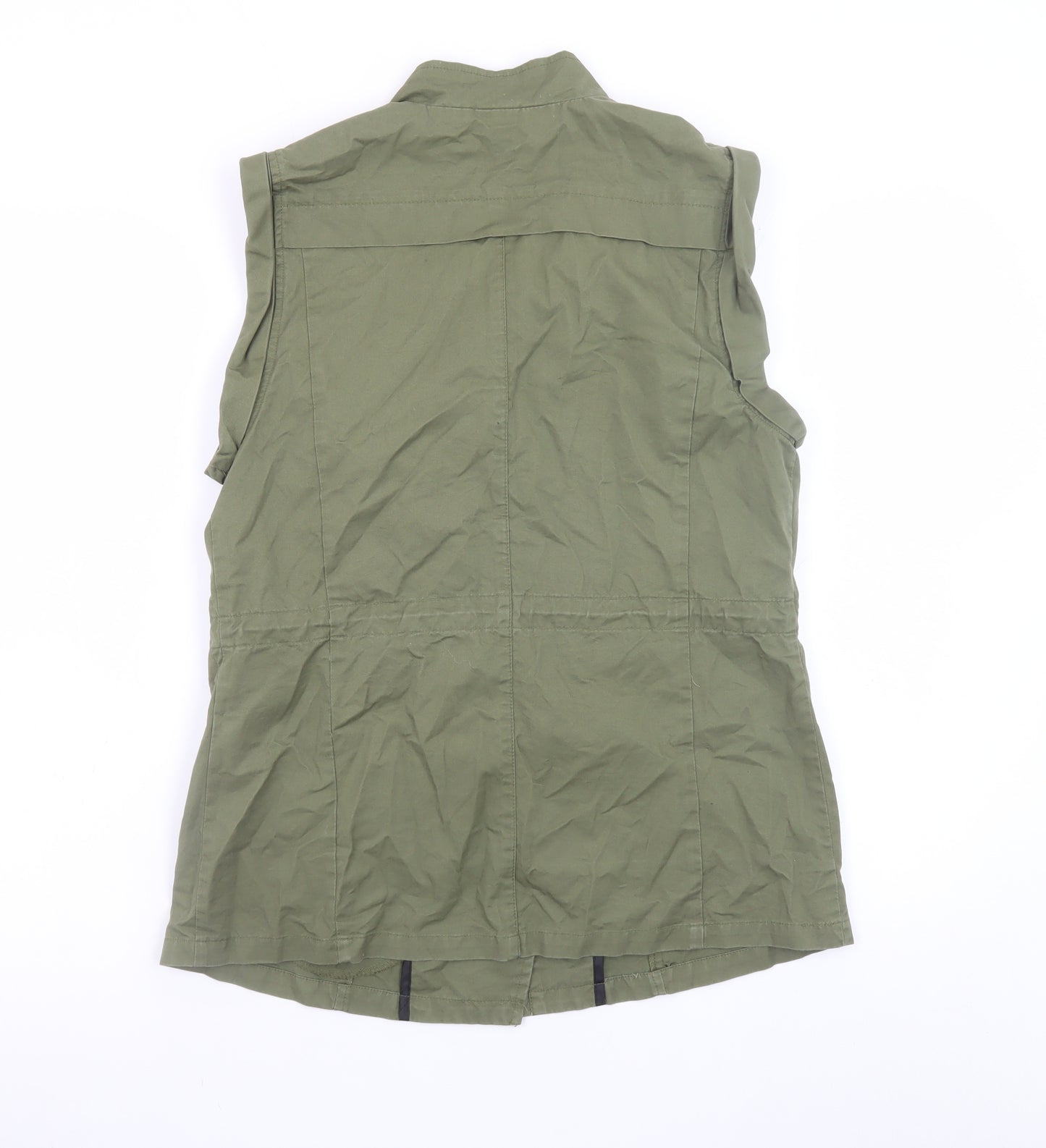 Vero Moda Women's Green Military Sleeveless Waistcoat M