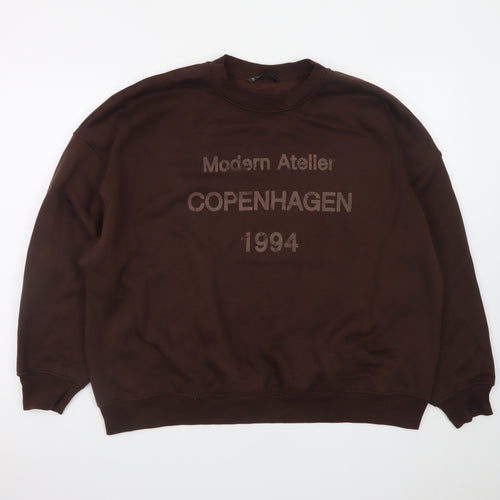 Dunnes Stores Women’s Brown Pullover Sweatshirt XL Relaxed Fit Copenhagen 1994