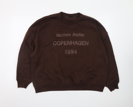 Dunnes Stores Women’s Brown Pullover Sweatshirt XL Relaxed Fit Copenhagen 1994