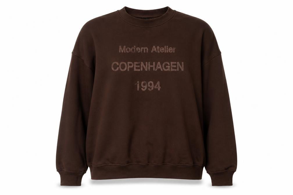 Dunnes Stores Women’s Brown Pullover Sweatshirt XL Relaxed Fit Copenhagen 1994