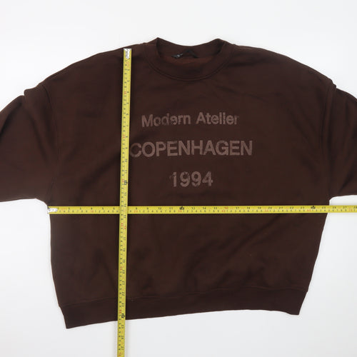 Dunnes Stores Women’s Brown Pullover Sweatshirt XL Relaxed Fit Copenhagen 1994