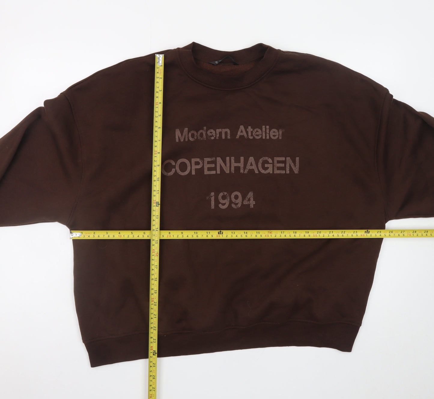 Dunnes Stores Women’s Brown Pullover Sweatshirt XL Relaxed Fit Copenhagen 1994