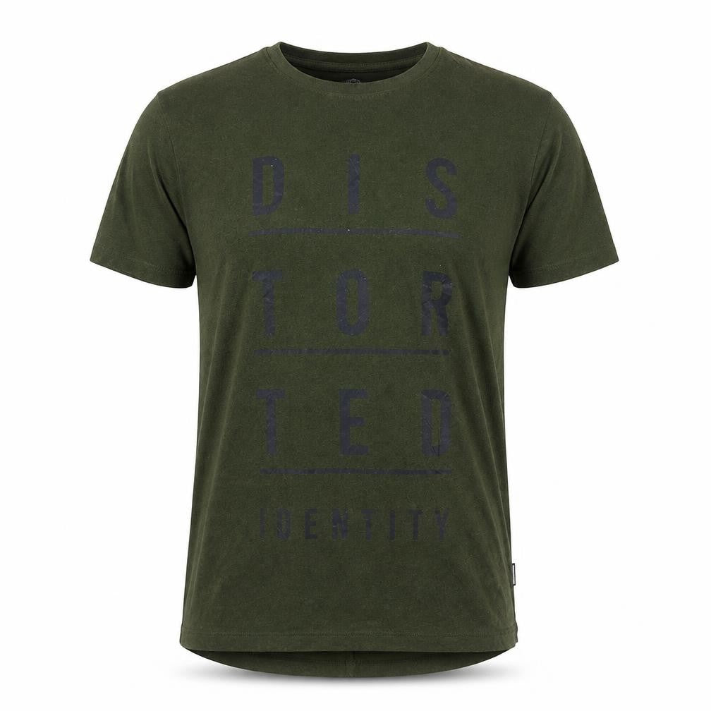 Jack & Jones Men's Green Graphic Print Crew Neck T-Shirt Size L