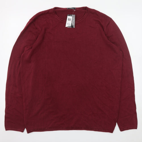 Dunnes Stores Men’s Red Cotton Crew Neck Jumper XL