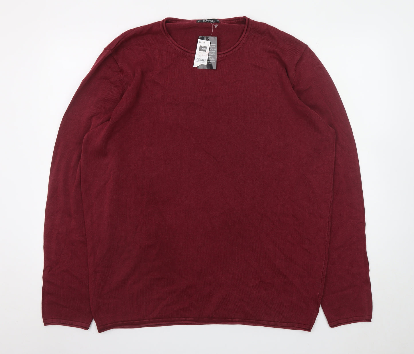 Dunnes Stores Men’s Red Cotton Crew Neck Jumper XL
