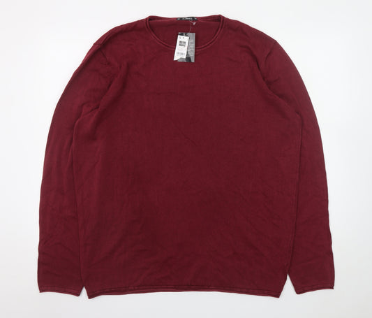 Dunnes Stores Men’s Red Cotton Crew Neck Jumper XL
