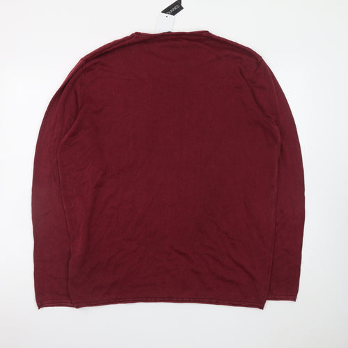 Dunnes Stores Men’s Red Cotton Crew Neck Jumper XL