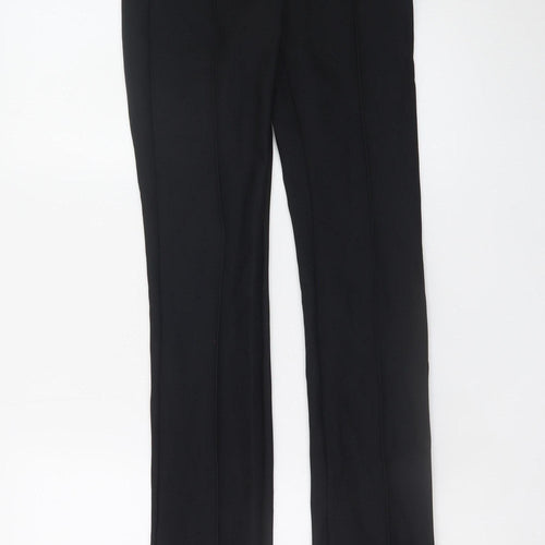 Zara Women’s Black Slim Flared Stretch Trousers Size M