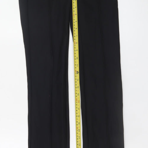 Zara Women’s Black Slim Flared Stretch Trousers Size M