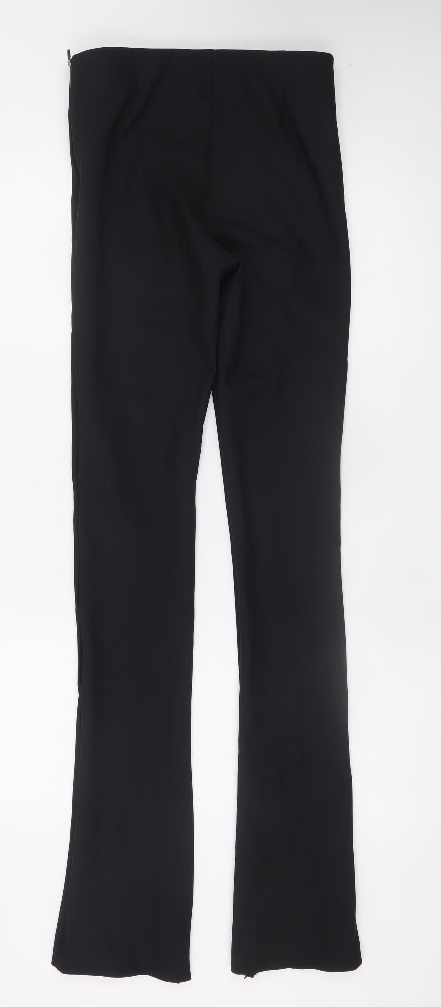 Zara Women’s Black Slim Flared Stretch Trousers Size M
