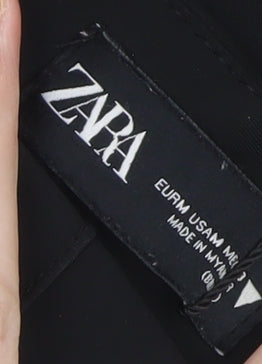 Zara Women’s Black Slim Flared Stretch Trousers Size M