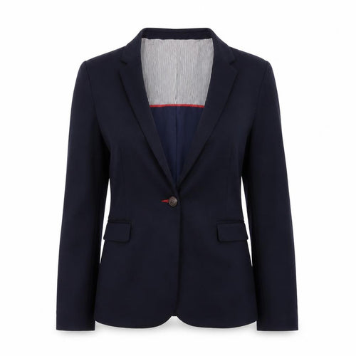 Dunnes Women’s Navy Blue Blazer Size 12 Regular Fit Business Jacket