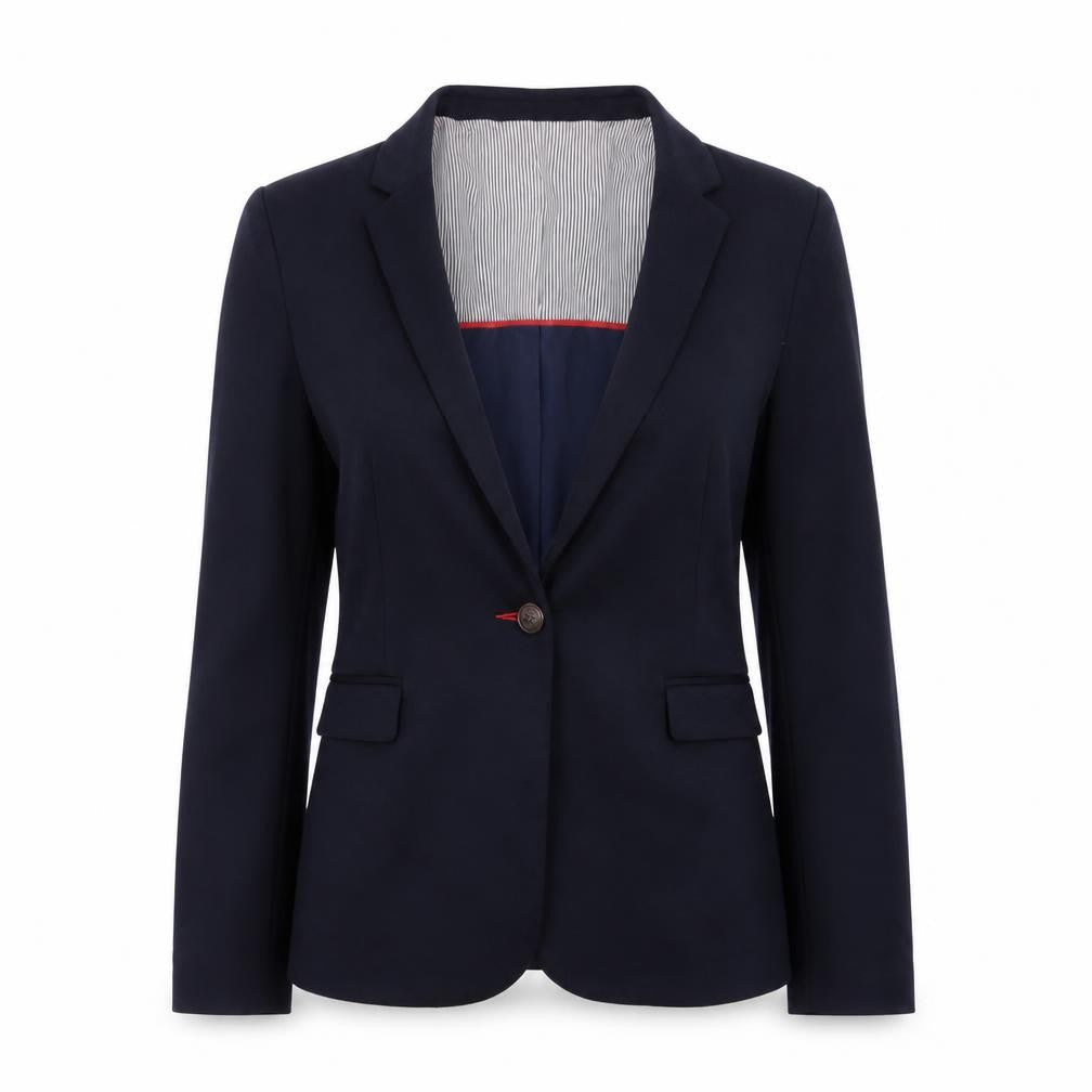 Dunnes Women’s Navy Blue Blazer Size 12 Regular Fit Business Jacket