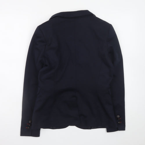 Dunnes Women’s Navy Blue Blazer Size 12 Regular Fit Business Jacket
