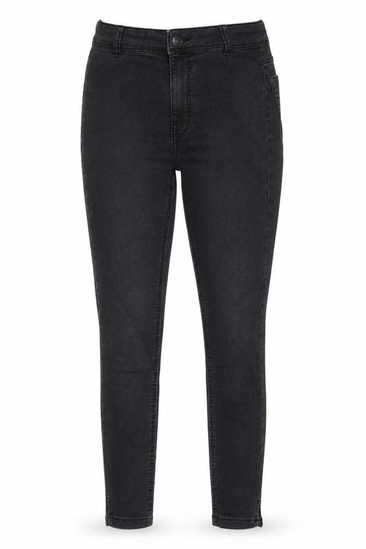 Front view of Bershka Women Black, size 10, Skinny High Rise Jeans
