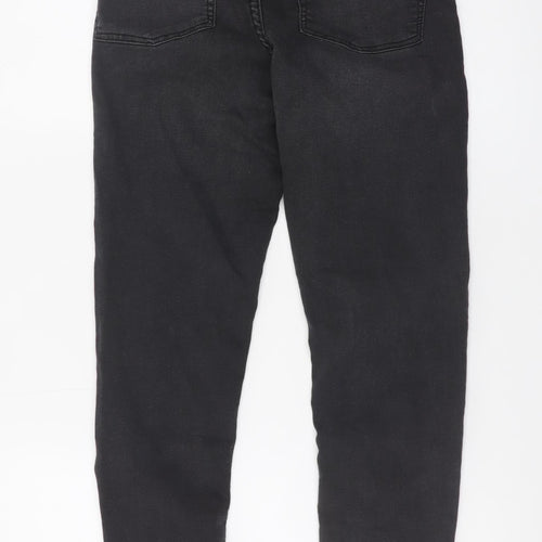 Bershka Women Black Size 10 Skinny High Rise Jeans