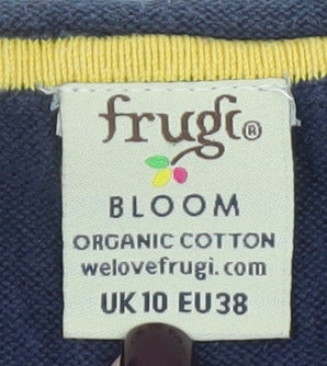 Frugi Women’s Navy Organic Cotton Elephant Jumper Size 10