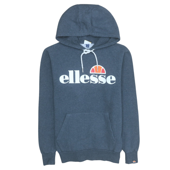 Ellesse Men's Blue Pullover Hoodie XS Fleece Graphic Regular Fit