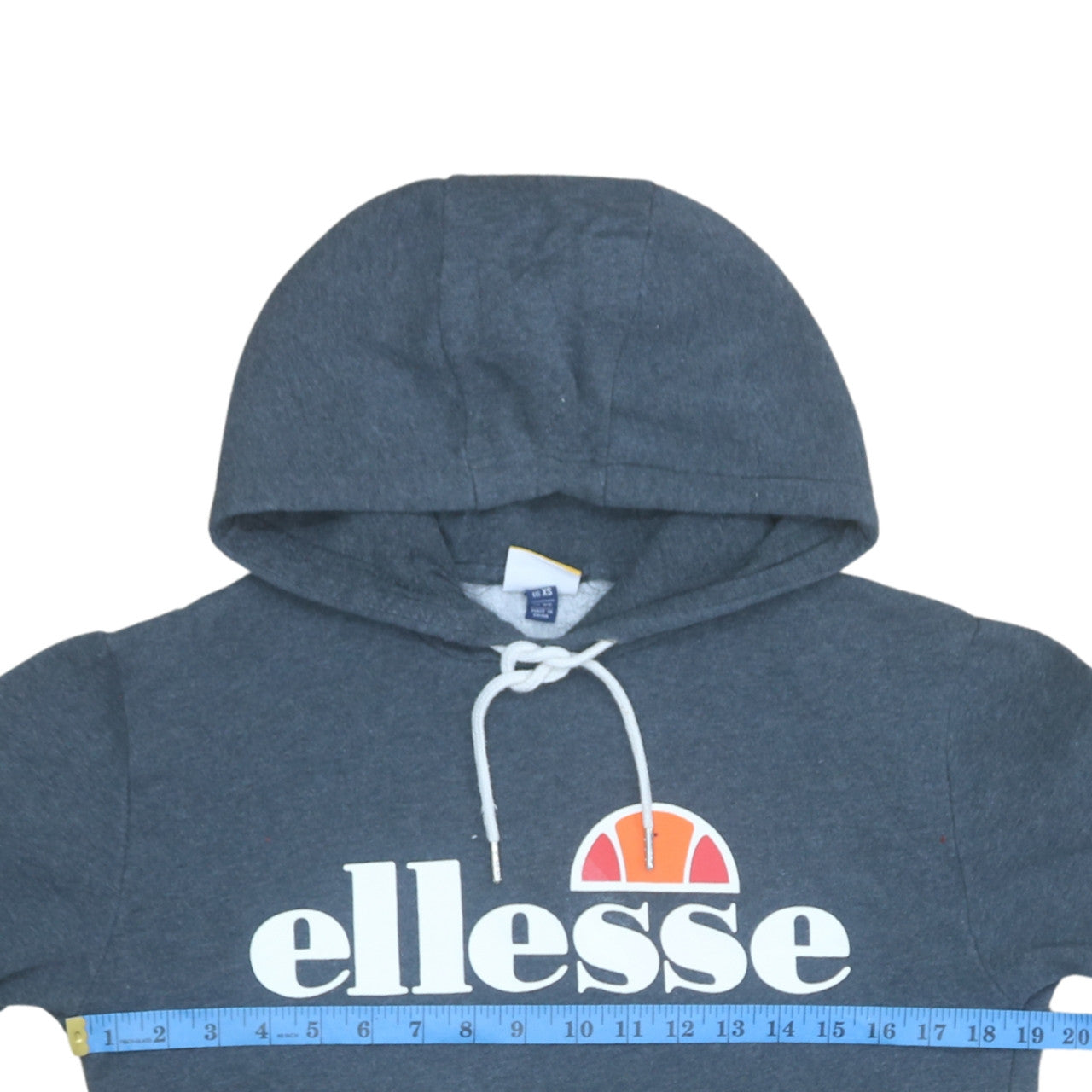 Ellesse Men's Blue Pullover Hoodie XS Fleece Graphic Regular Fit
