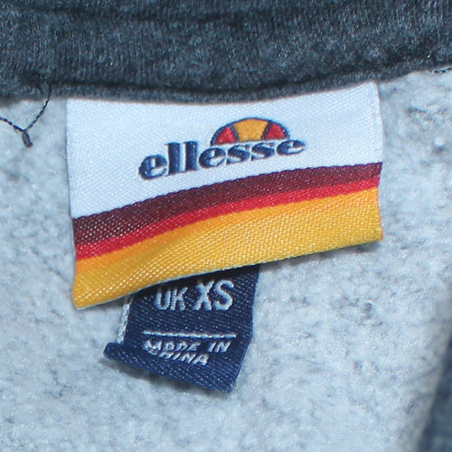 Ellesse Men's Blue Pullover Hoodie XS Fleece Graphic Regular Fit