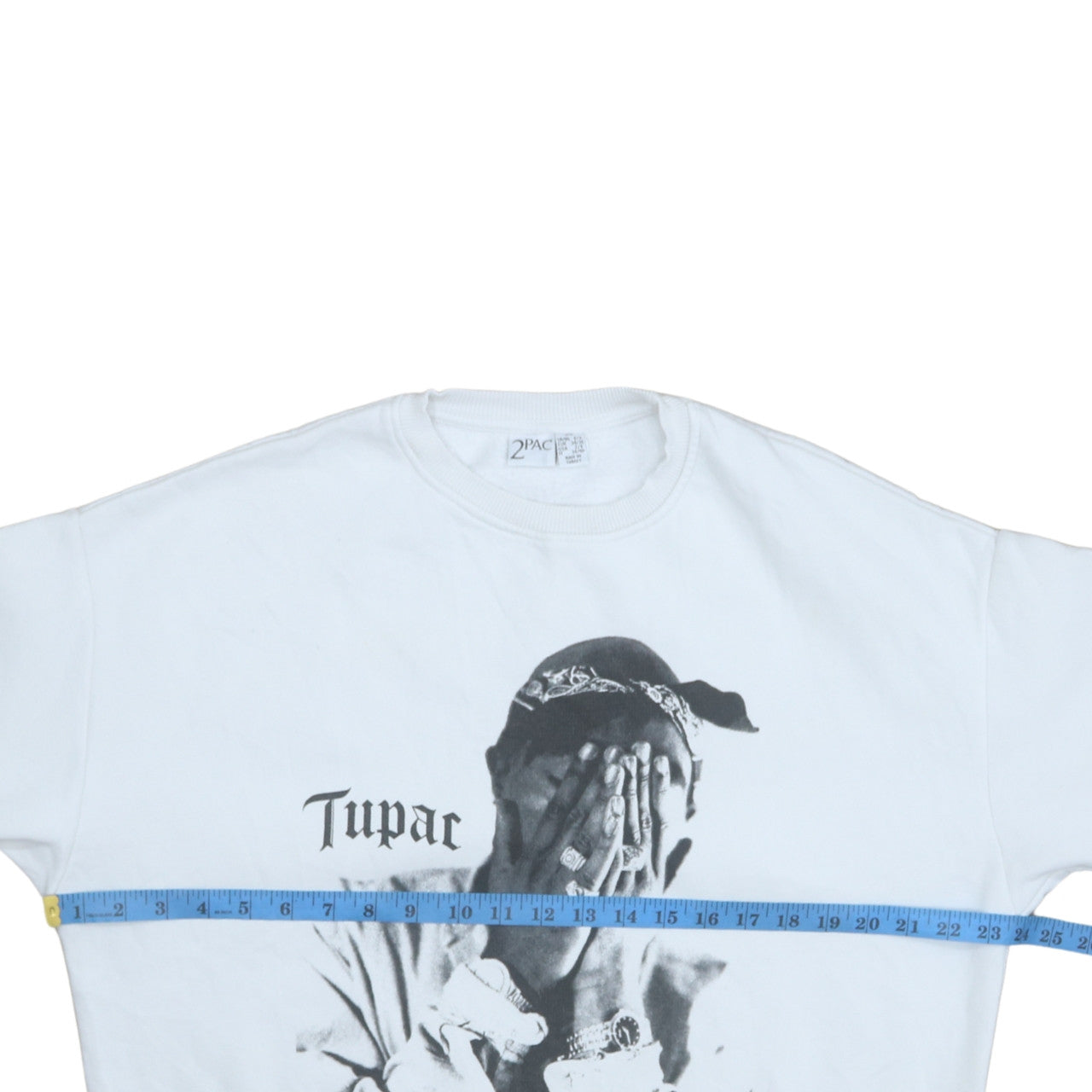 2Pac Women’s White Graphic Pullover Sweatshirt Size 6/8