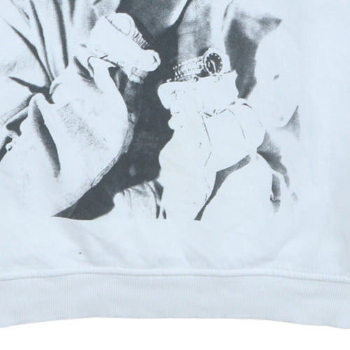 2Pac Women’s White Graphic Pullover Sweatshirt Size 6/8