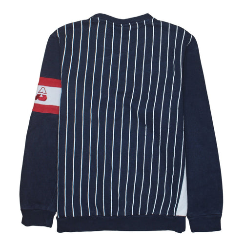 FILA Men's Blue Striped Italian Heritage Sweatshirt Size S