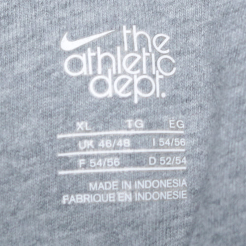 Nike Men's Grey Pullover Hoodie XL Athletic Dept Cotton Blend