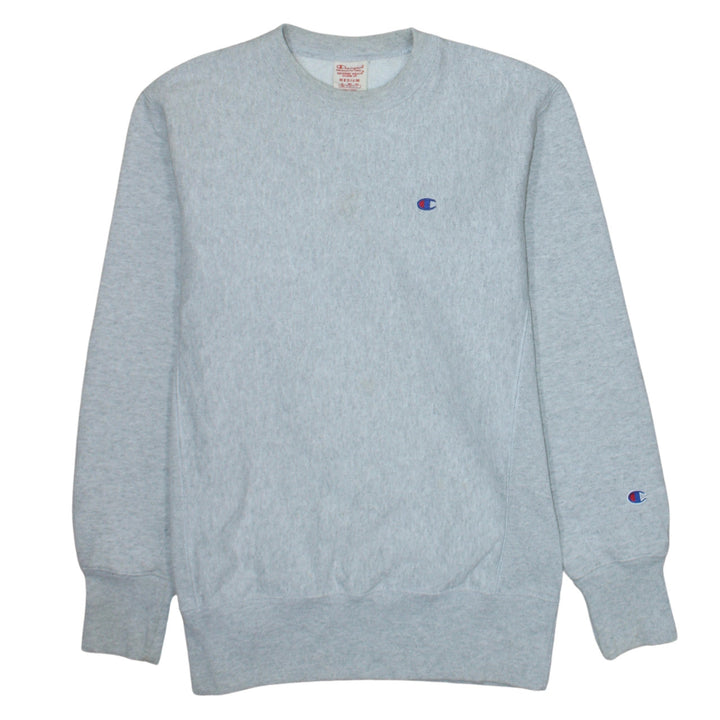 Champion Men's Grey Reverse Weave Crew Neck Sweatshirt Medium